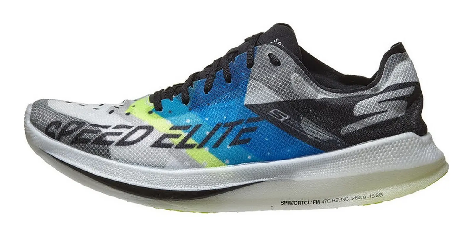 Skechers GOrun Speed E in Black / Blue