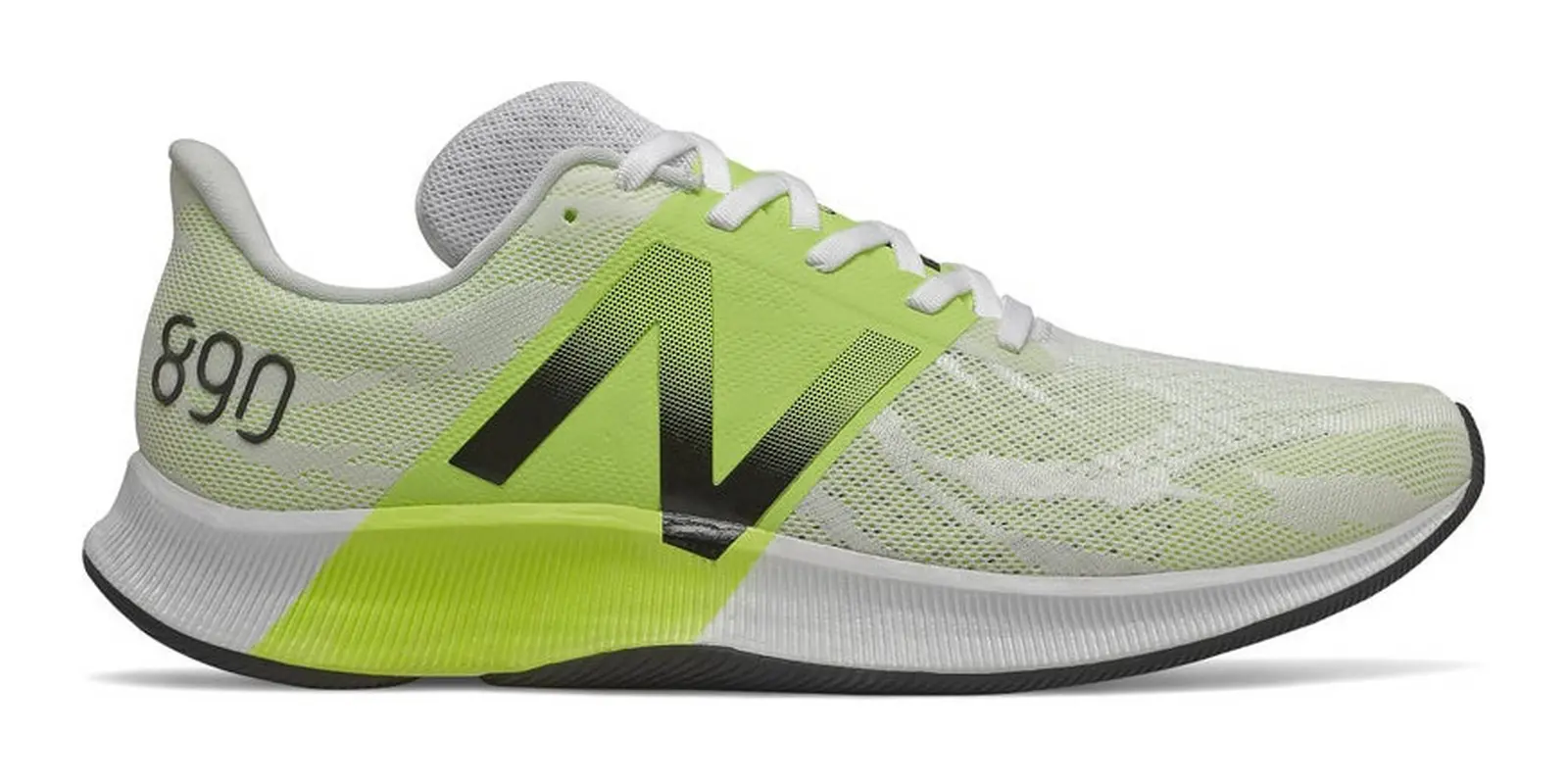 New Balance 890 v8 in White / Lemon