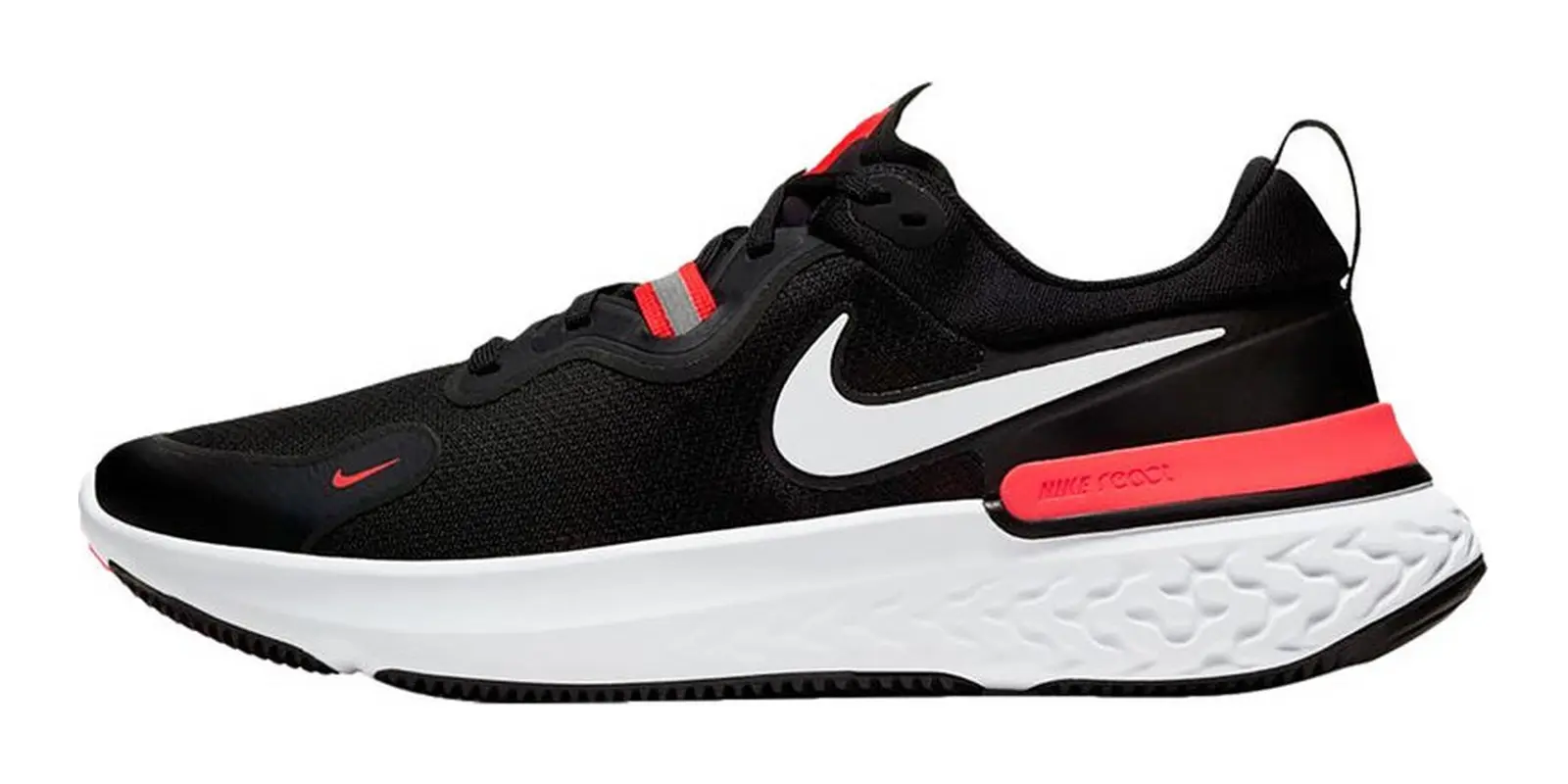 Nike React Miler in Black / White / Crimson