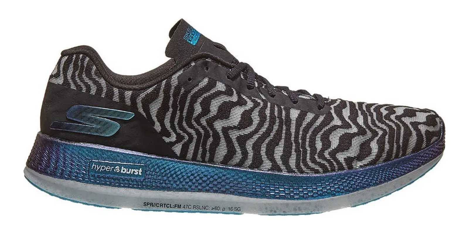 Skechers GOrun Razor 3 Cloak in Black / Blue