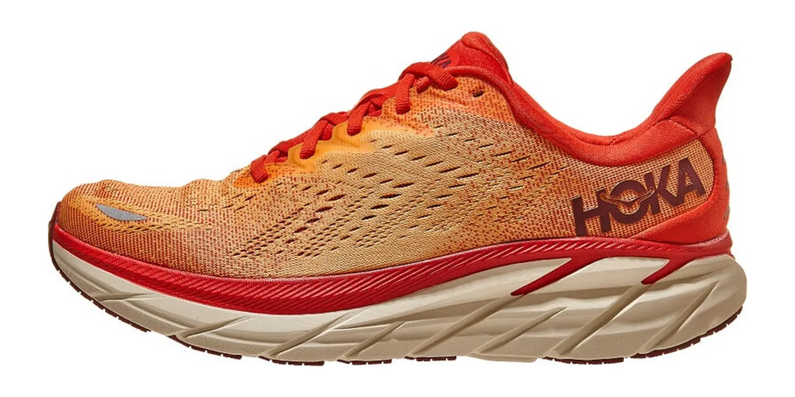 HOKA Clifton 8 in Fiestaorange