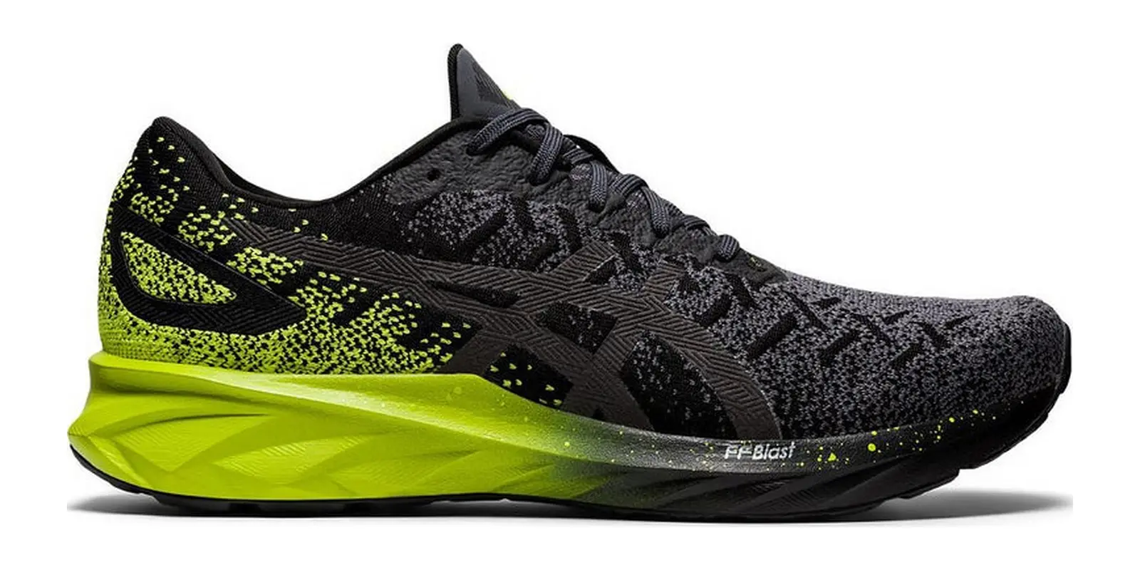 ASICS Dynablast in Black / Lime