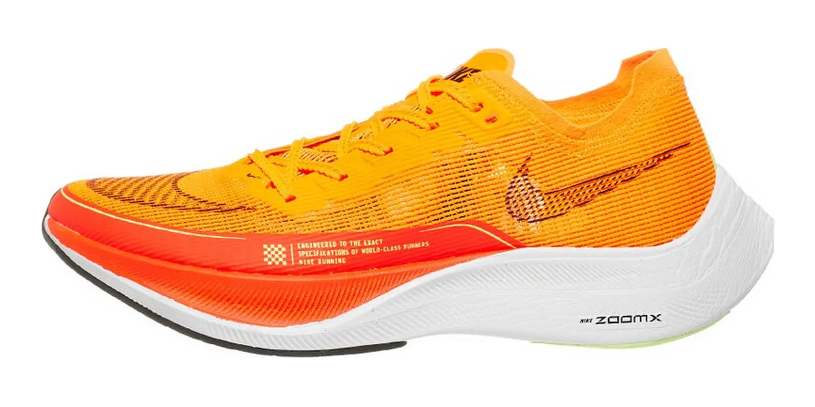 Nike ZoomX Vaporfly Next% 2 in Orangebackcerwhi