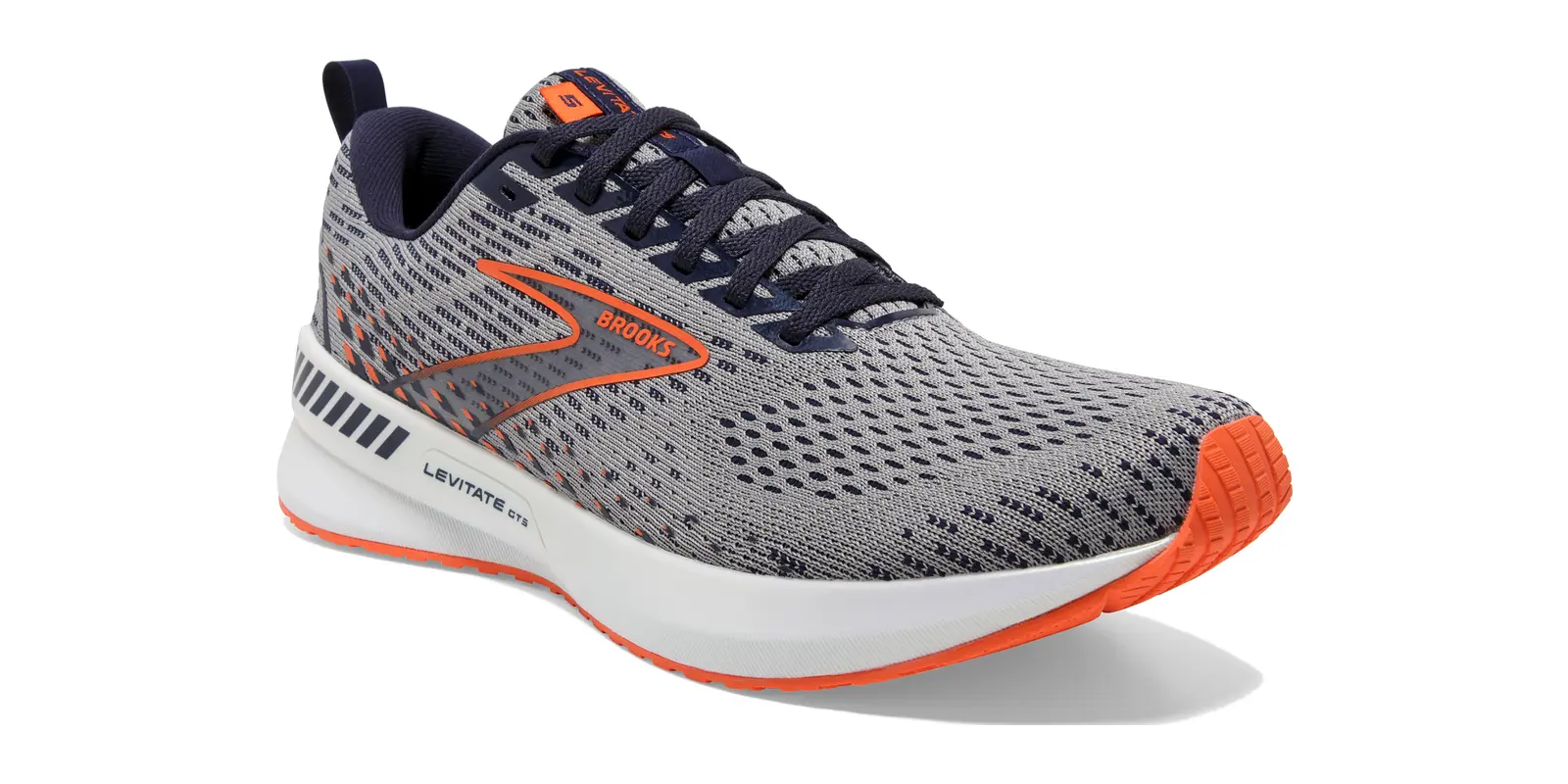 Brooks Levitate GTS 5 in Greypeacoatflame