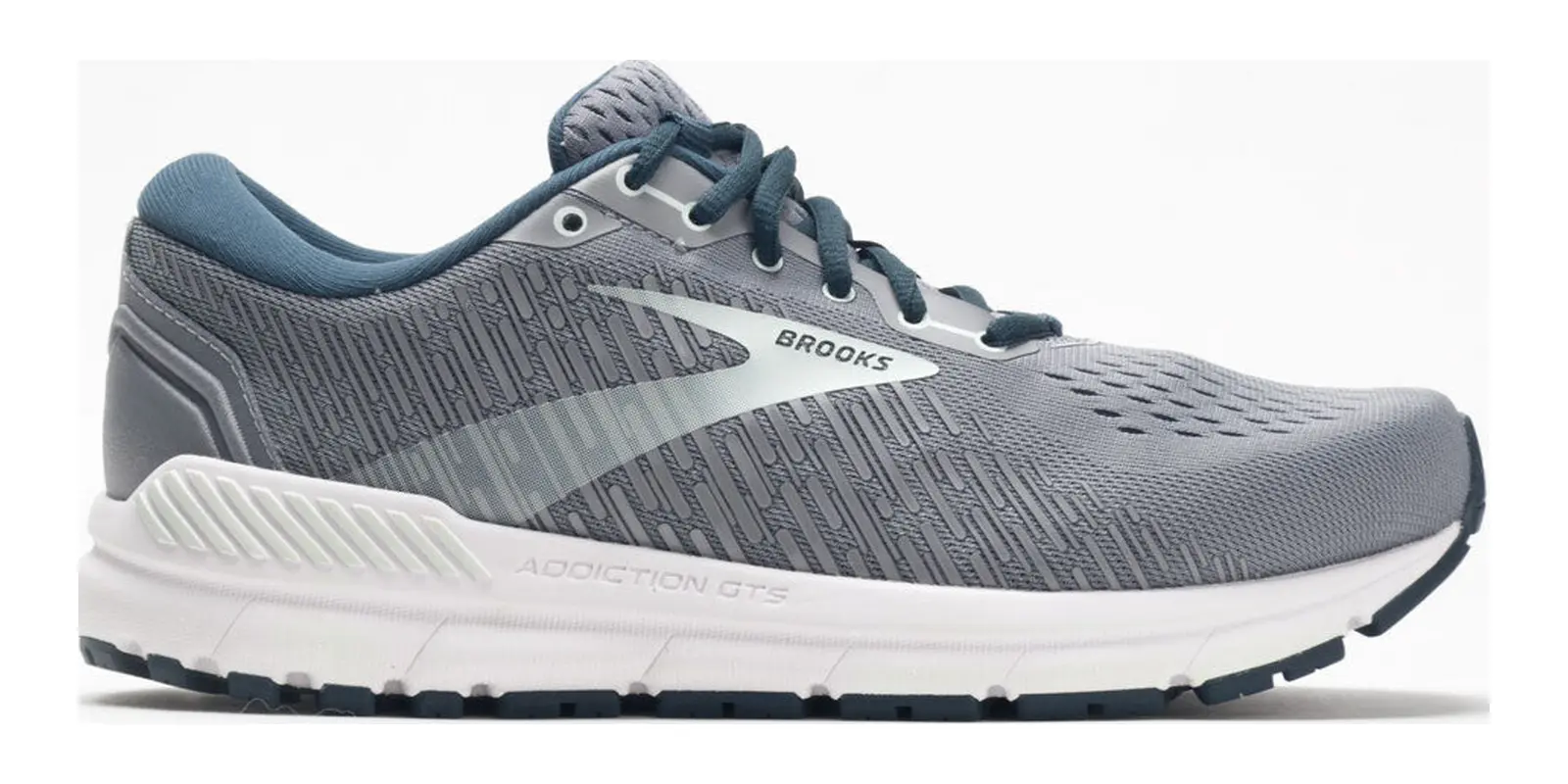 Brooks Addiction GTS 15 in Grey / Navy / Aqua