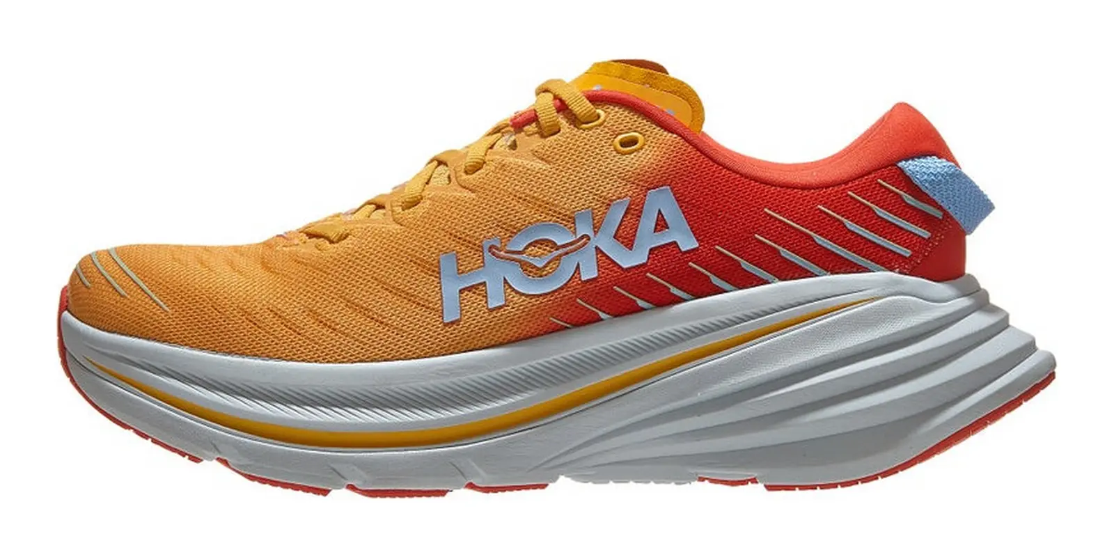 HOKA Bondi X in Fiestaamber