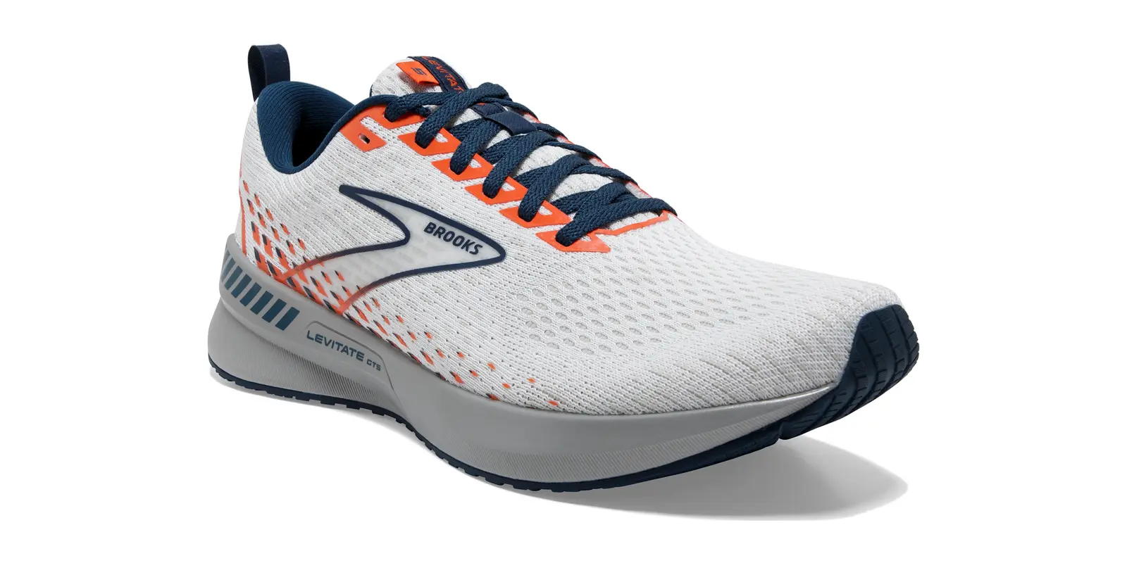 Brooks Levitate GTS 5 in Whitetitanflame