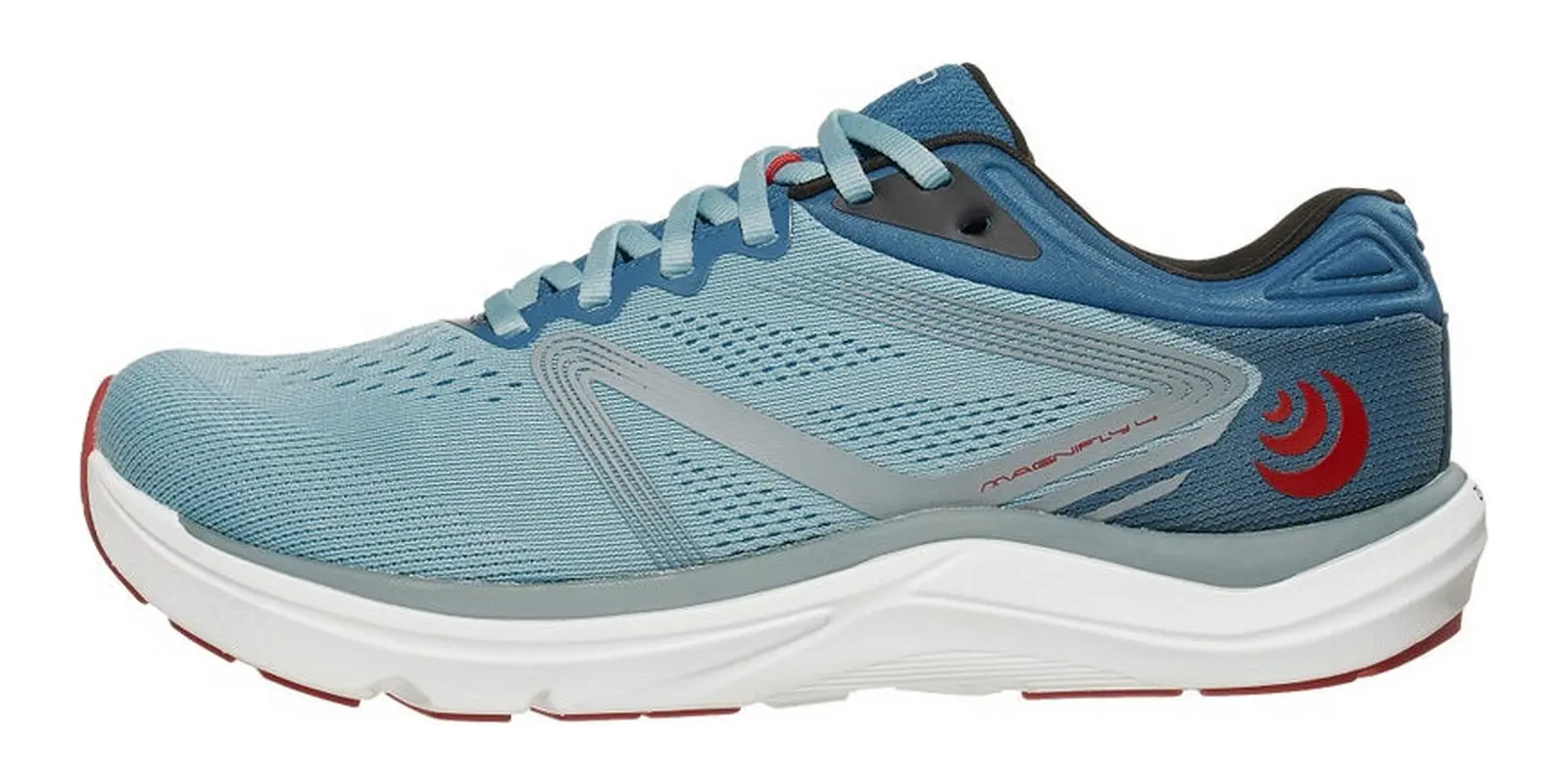 Topo Athletic Magnifly 4 in Stone / White