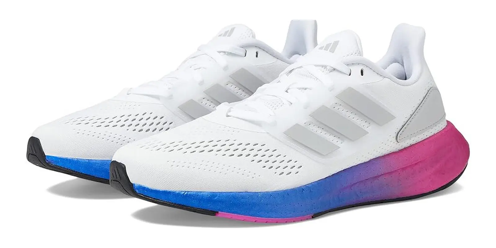 adidas Pureboost 22 in White / Grey / Lucid