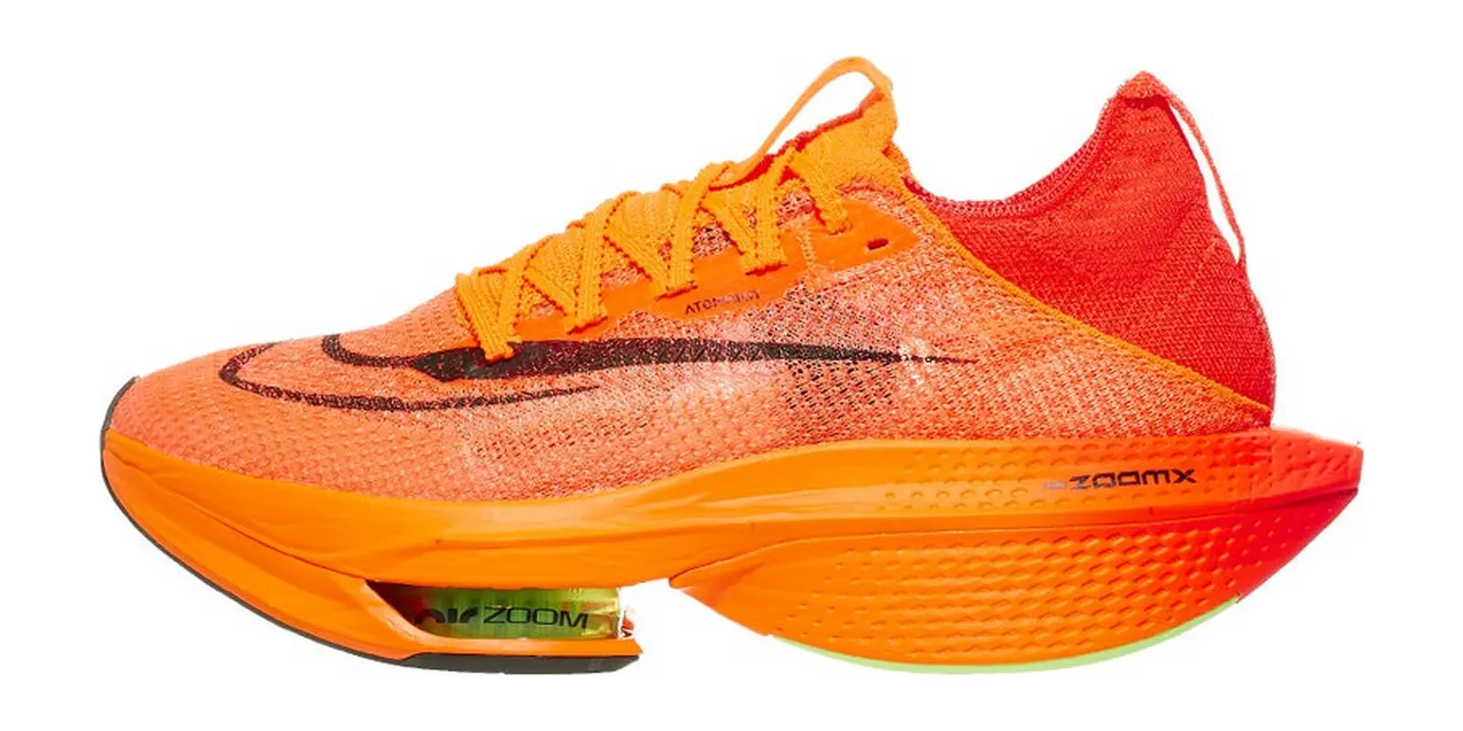 Nike Zoom Alphafly Next% 2 in Orangebackcer