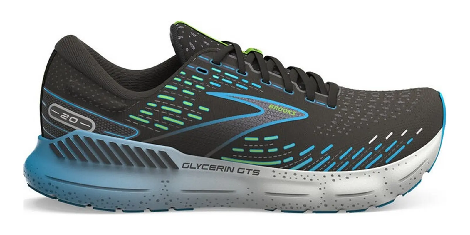 Brooks Glycerin GTS 20 in Blackoceangreen