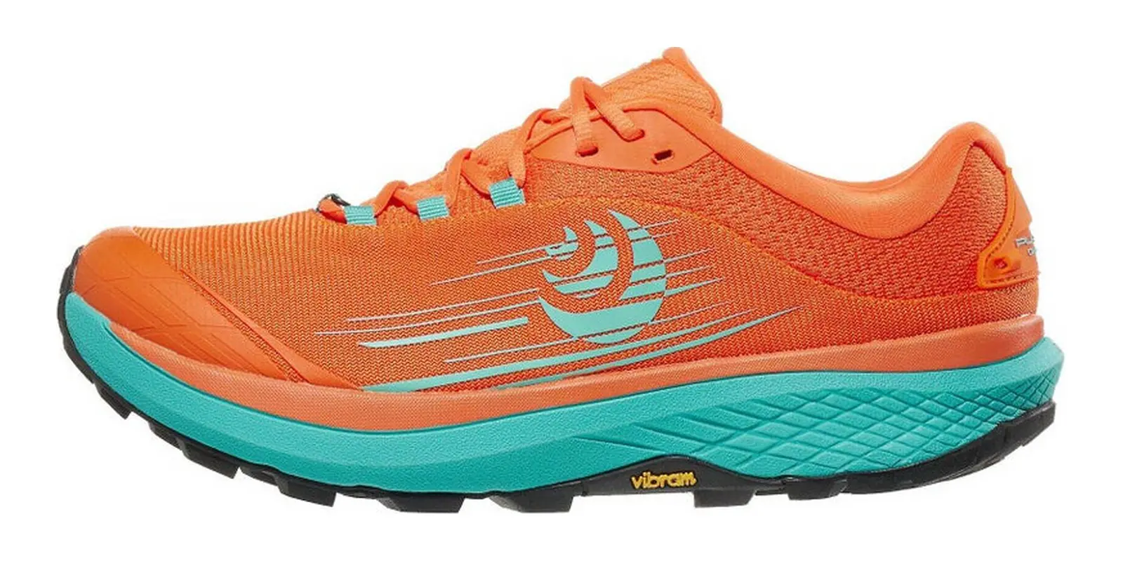 Topo Athletic Pursuit in Orange / Aqua