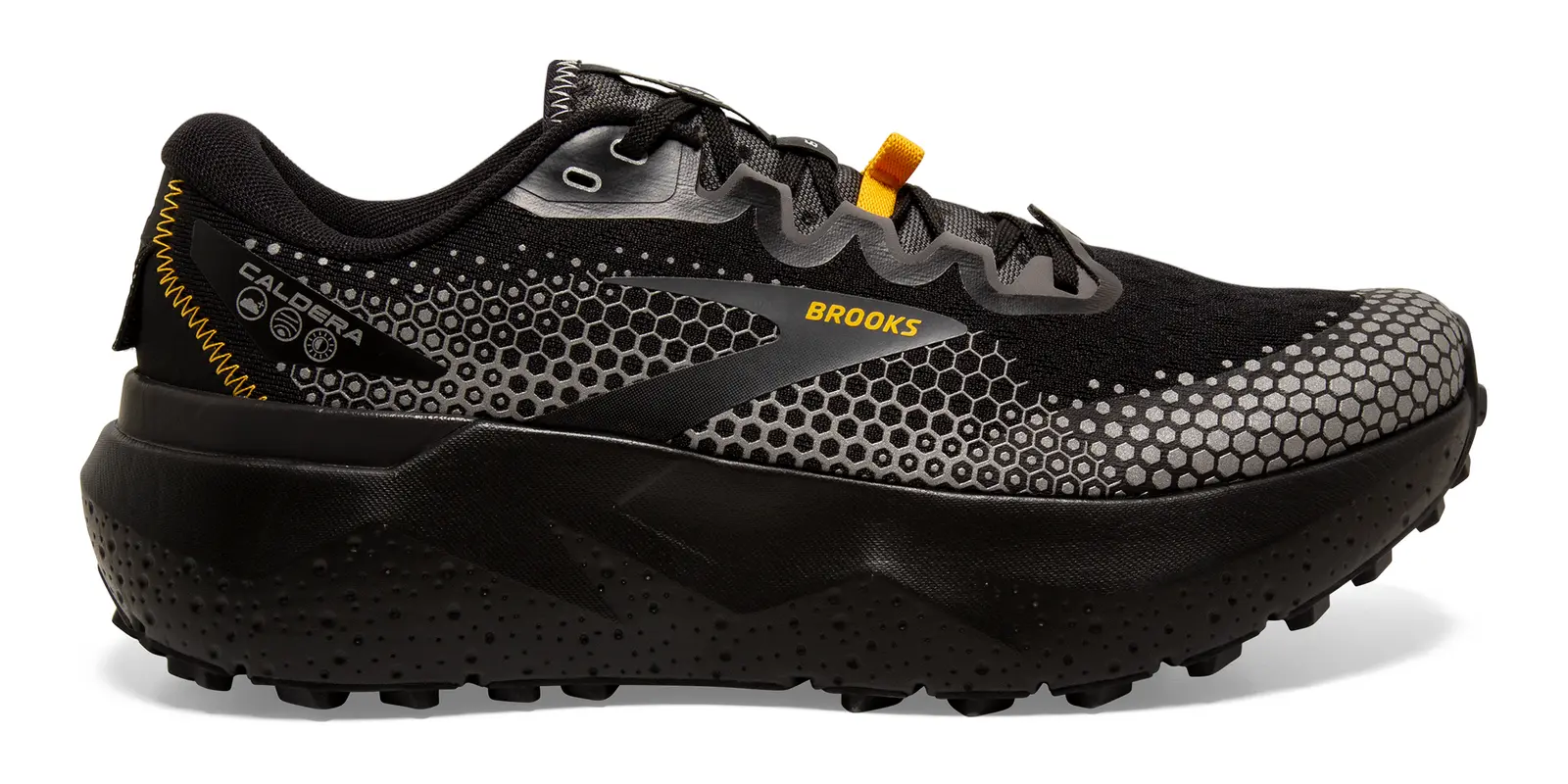 Brooks Caldera 6 in Black / Silver / Yellow