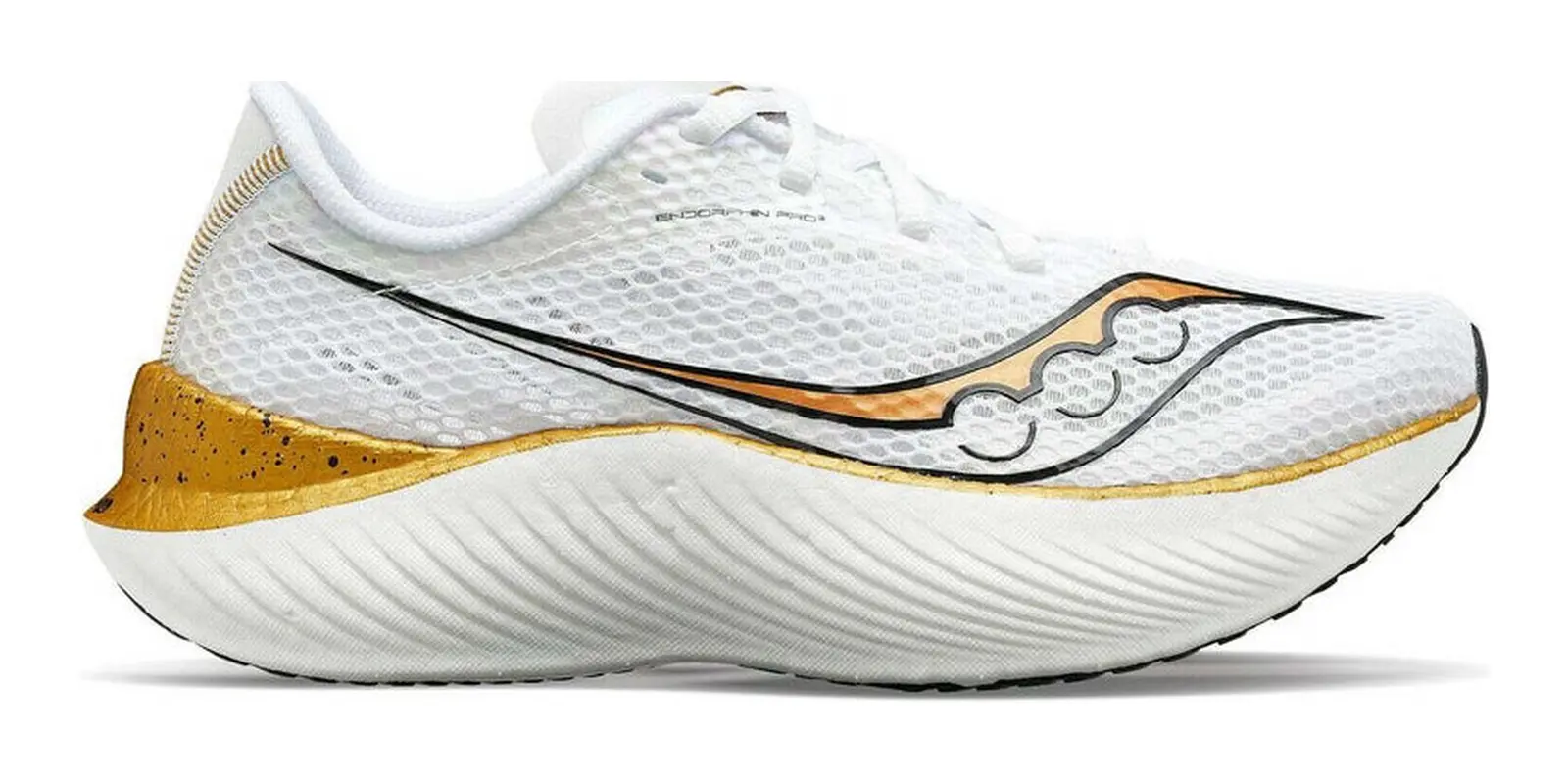 Saucony Endorphin Pro 3 in White / Gold