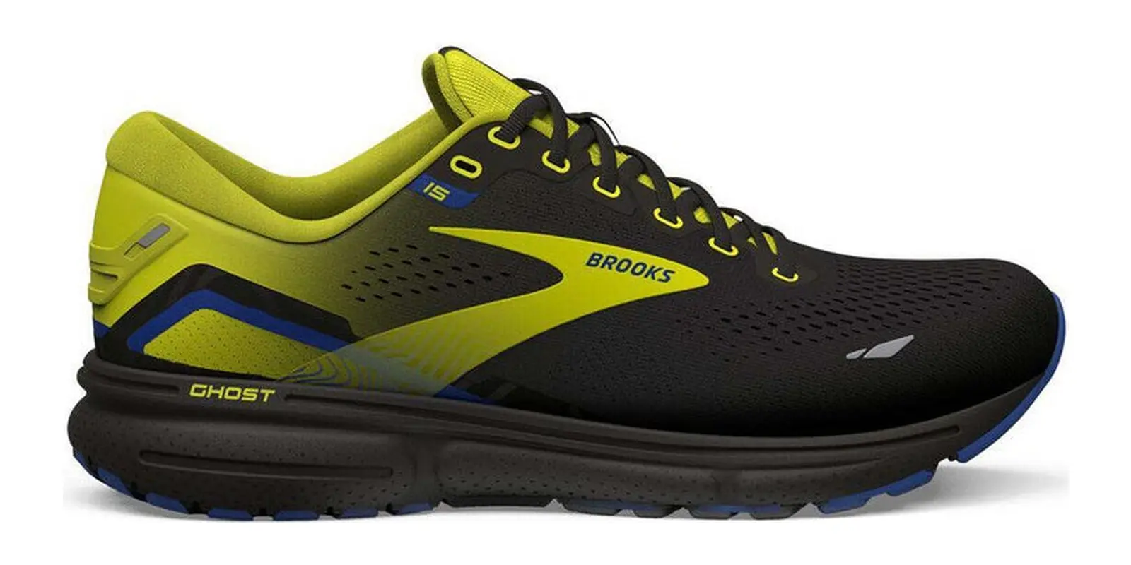 Brooks Ghost 15 in Blacknightlifeblue
