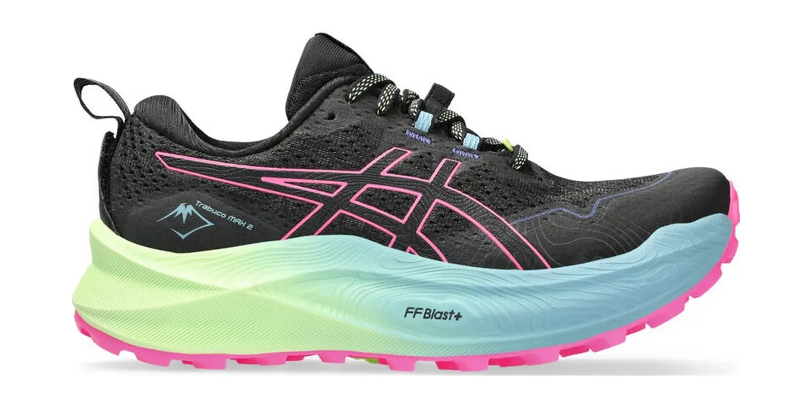 ASICS Trabuco Max 2 in Black / Hot