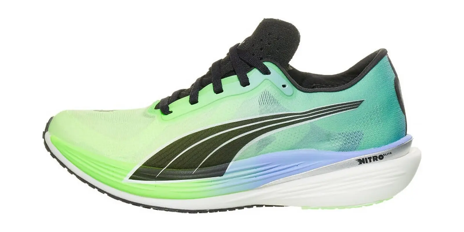 PUMA Deviate Nitro Elite 2 in Lime / Royal / Black