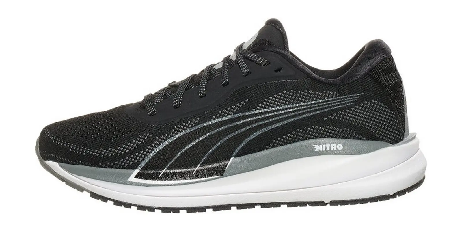 PUMA Magnify Nitro in Black / Castlerock / White
