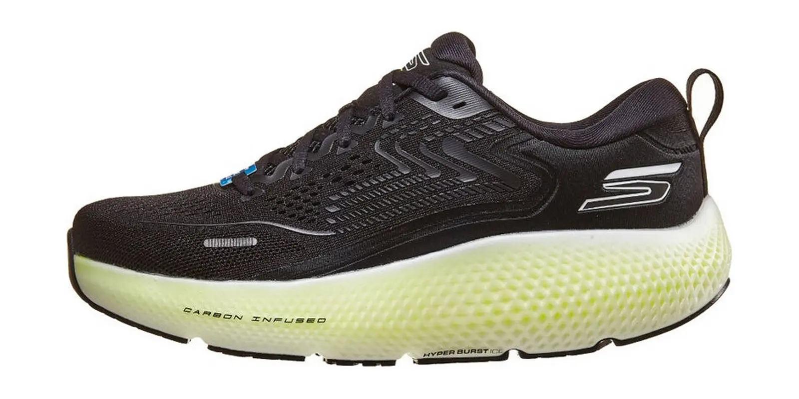Skechers GOrun Max Road 6 in Black / Lime