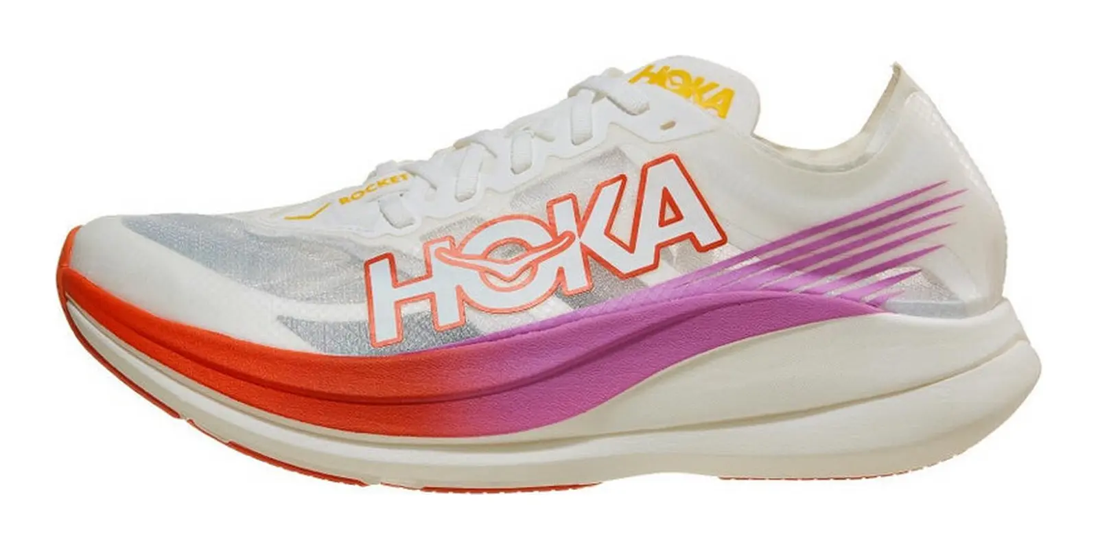 HOKA Rocket X 2 in Frost / Lava