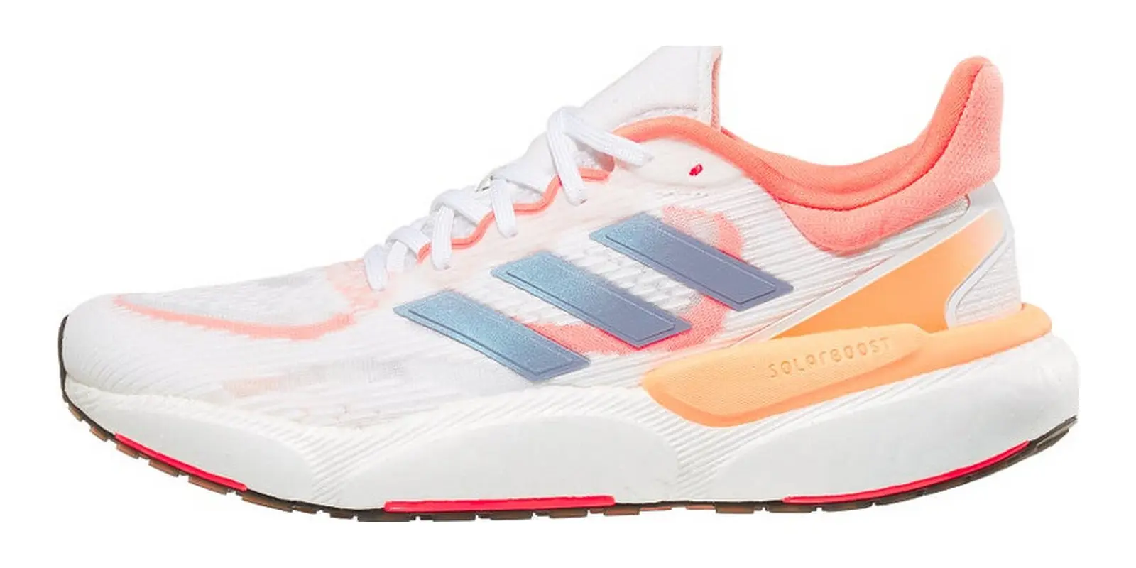 adidas Solar Boost 5 in White / Silver / Coral