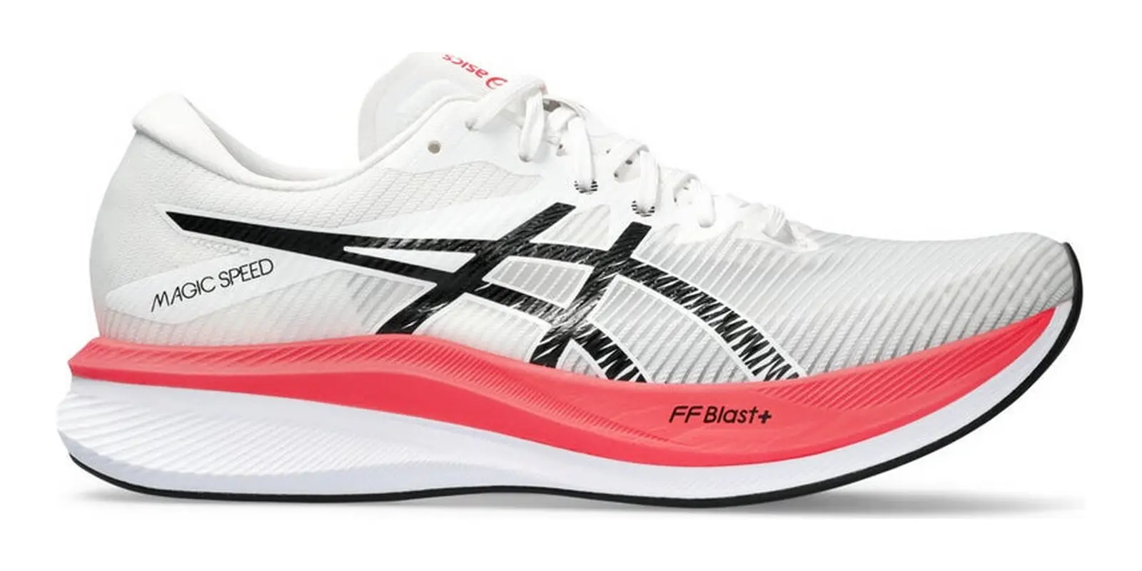 ASICS Magic Speed 3 in White / Black