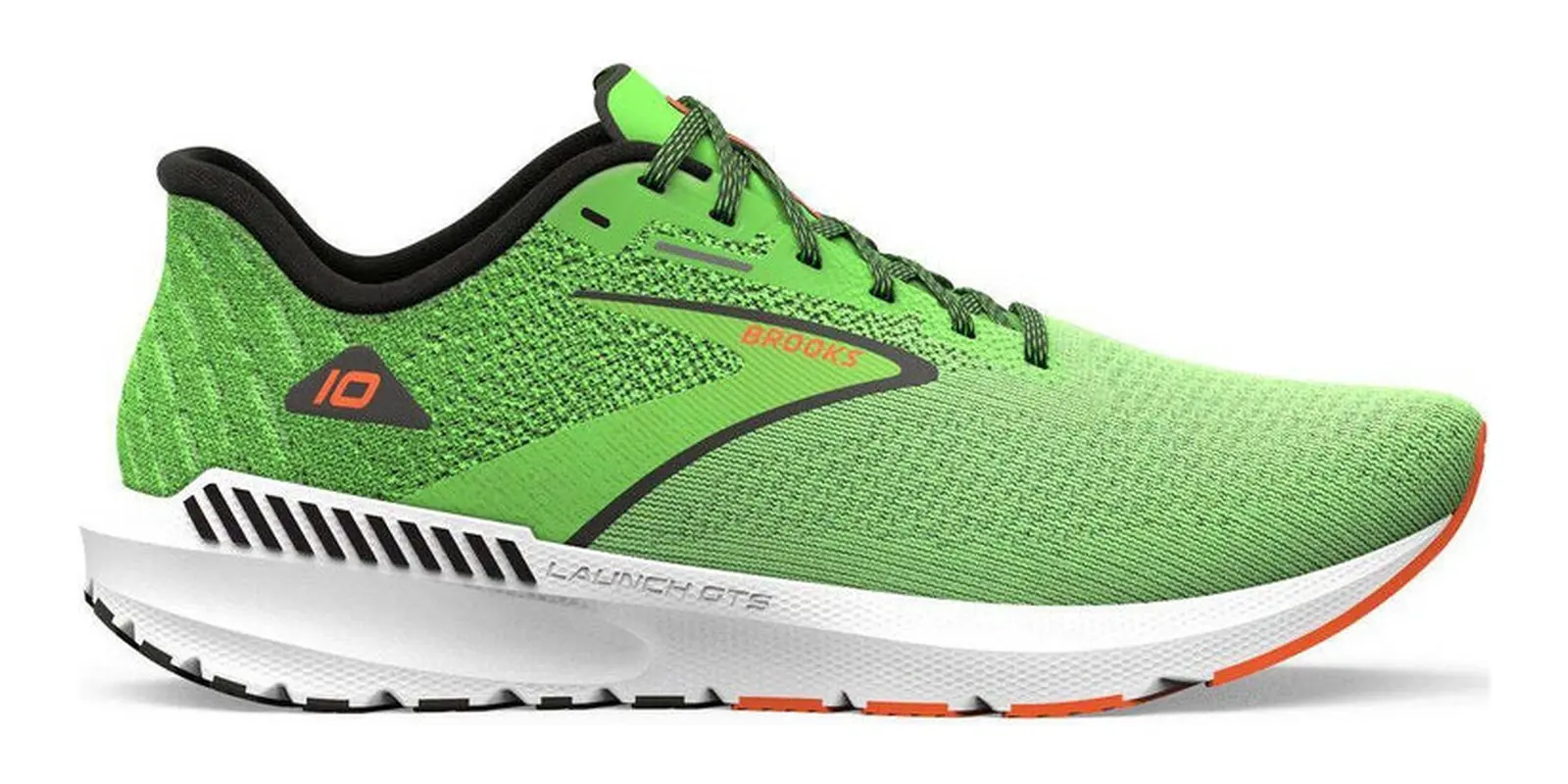Brooks Launch GTS 10 in Green / Orange / White