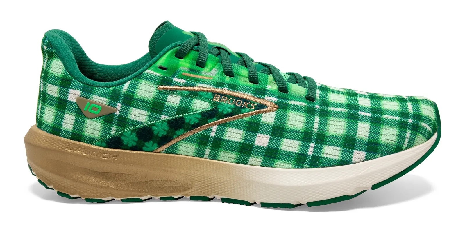 Brooks Launch 10 in Toucanverdantvanilla