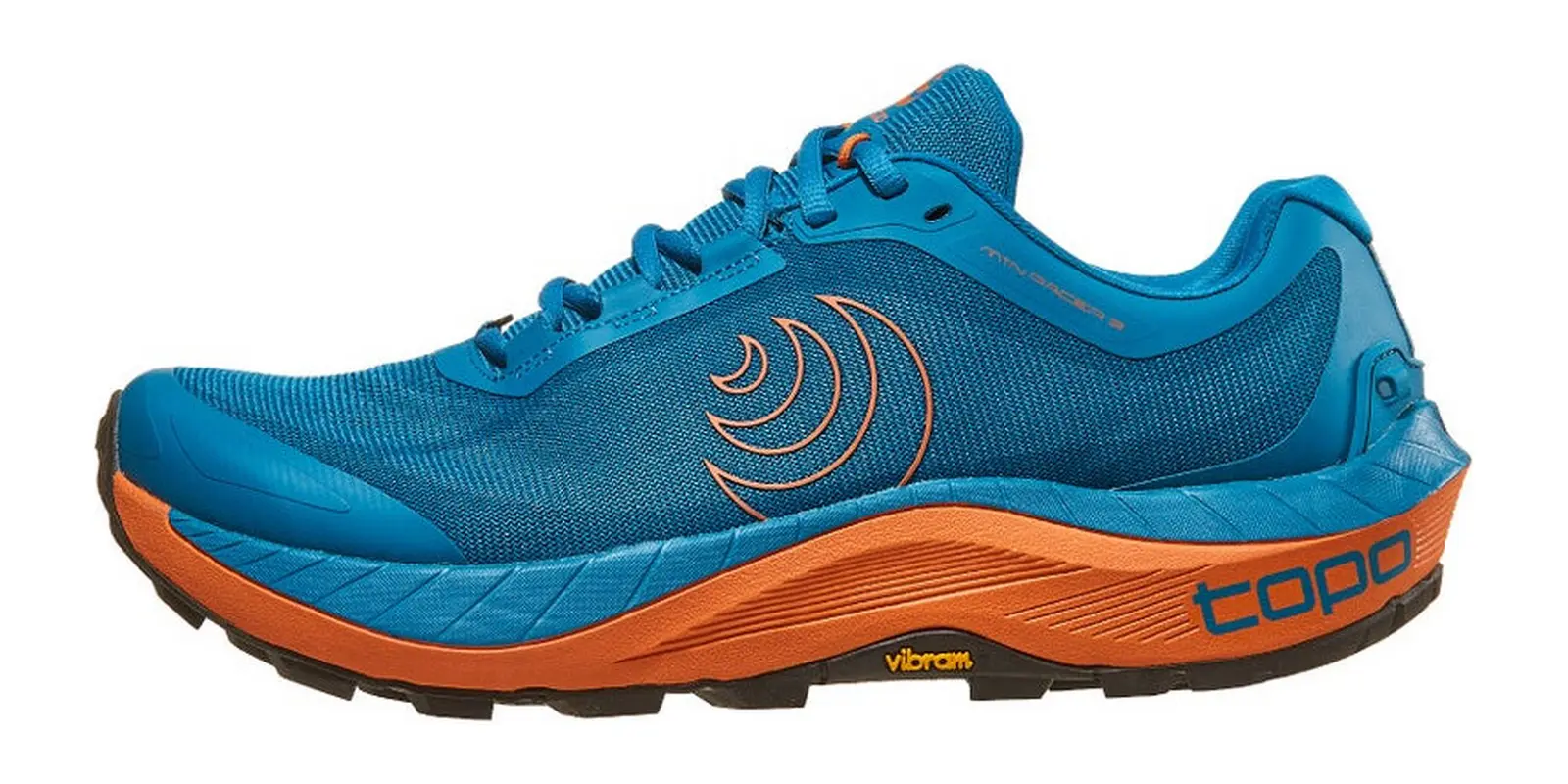 Topo Athletic MTN Racer 3 in Blue / Orange
