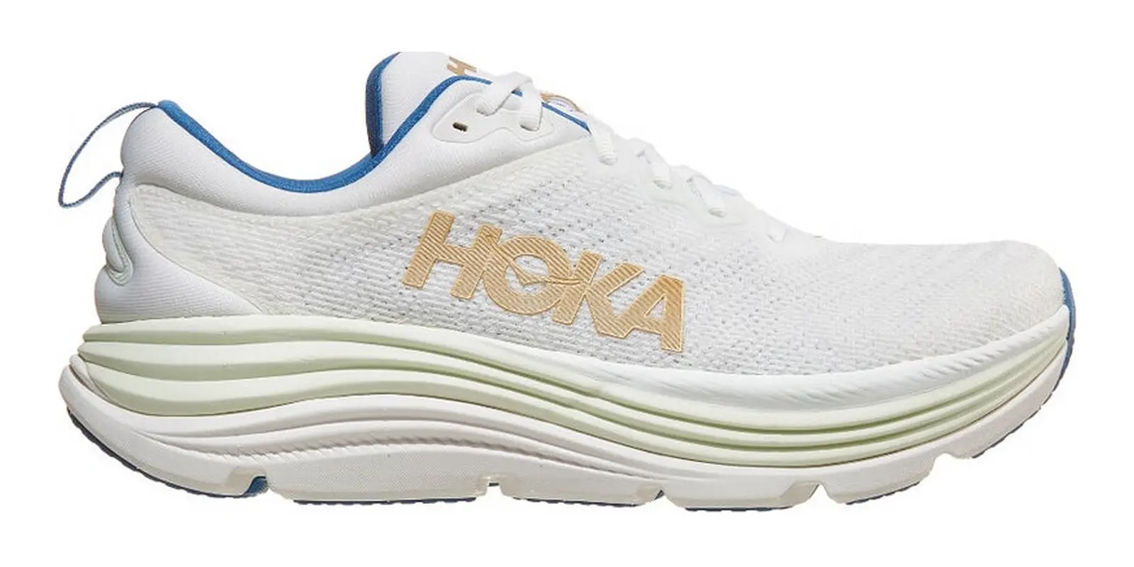 HOKA Gaviota 5 in Frost / Gold