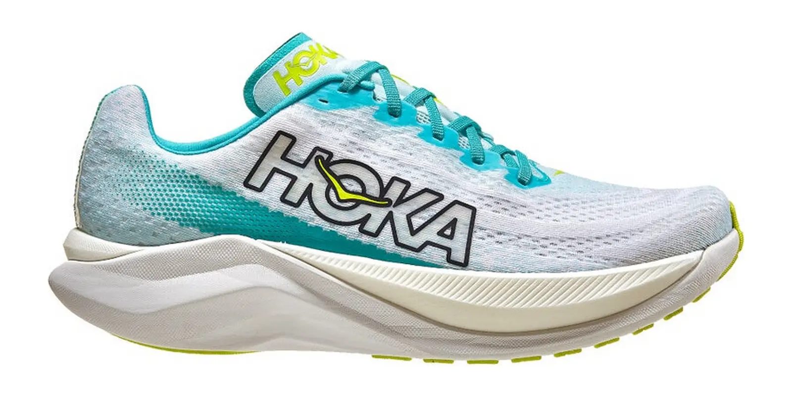 HOKA Mach X in White / Blue