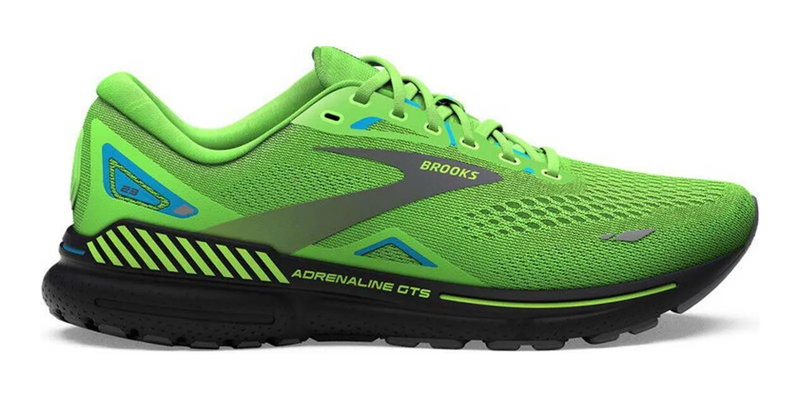 Brooks Adrenaline GTS 23 in Green / Grey / Blue