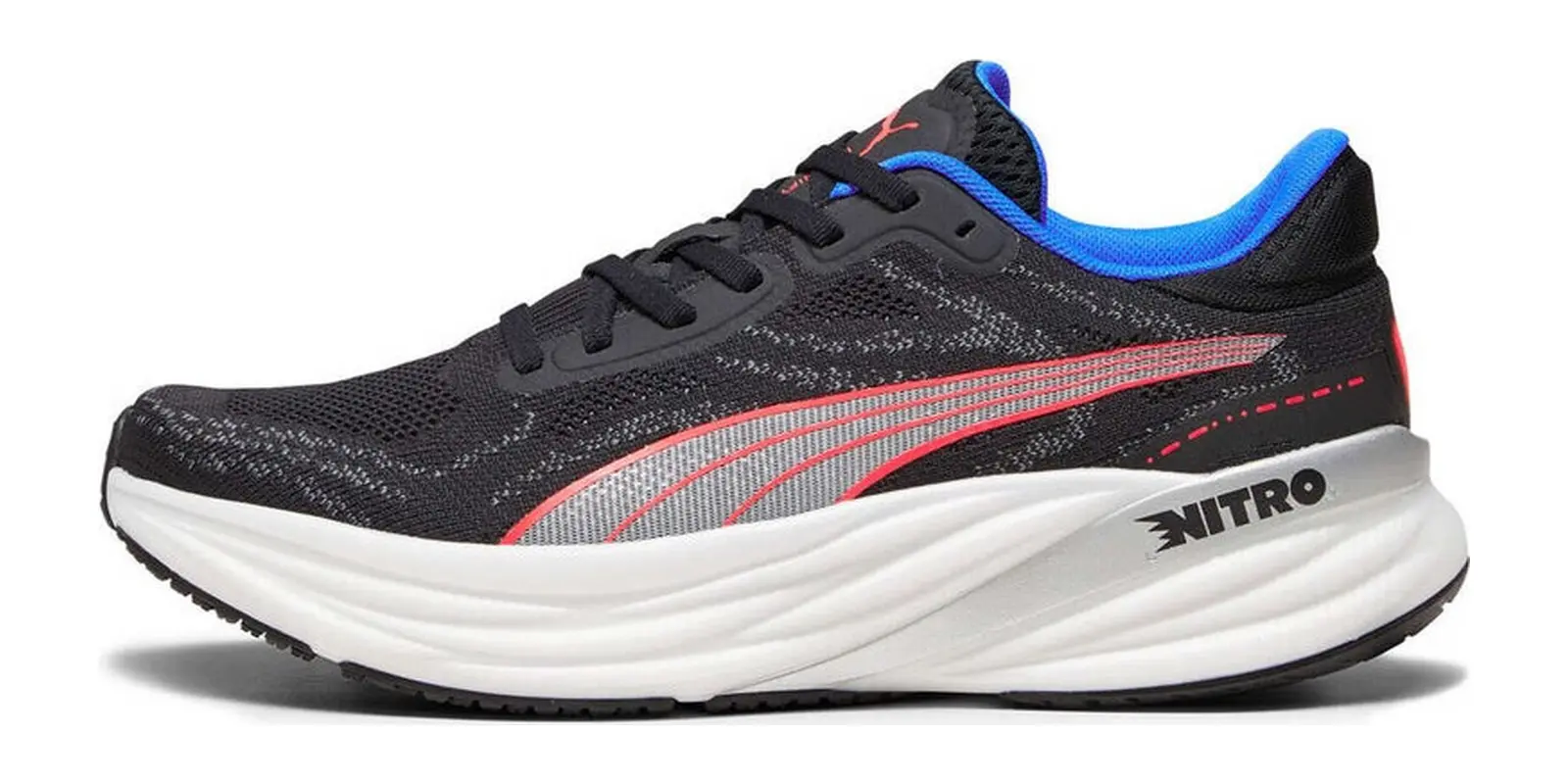PUMA Magnify Nitro 2 in Black / Fire / Blue