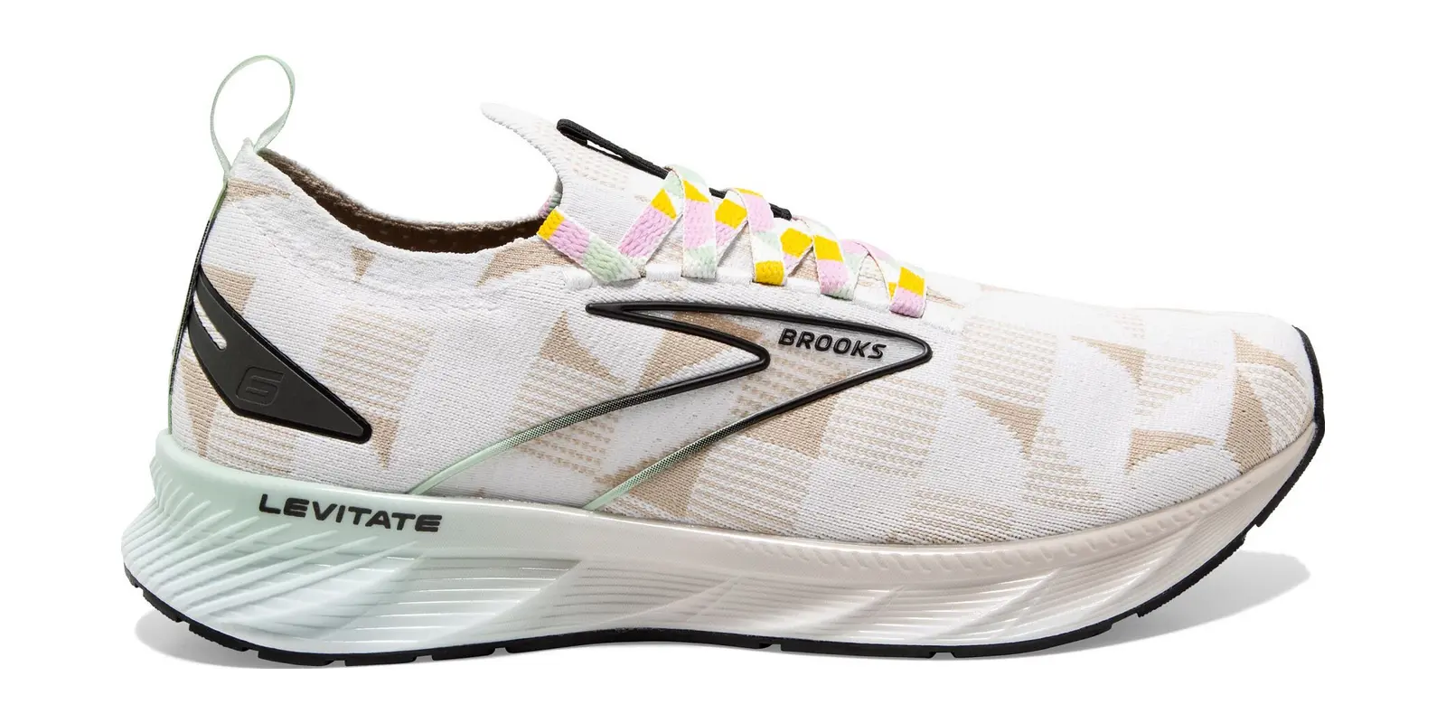 Brooks Levitate StealthFit 6 in White / Silver