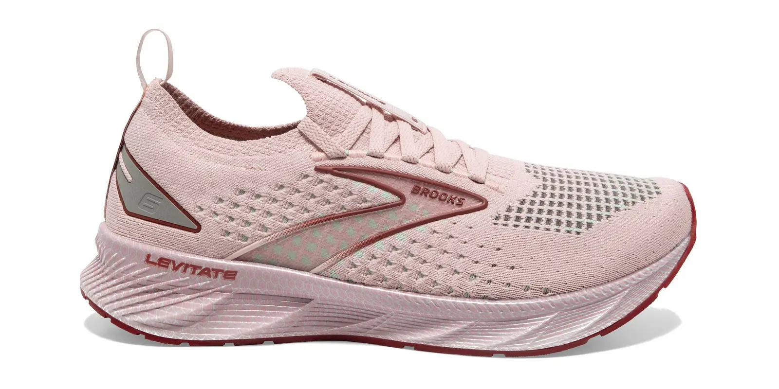 Brooks Levitate StealthFit 6 in Peach