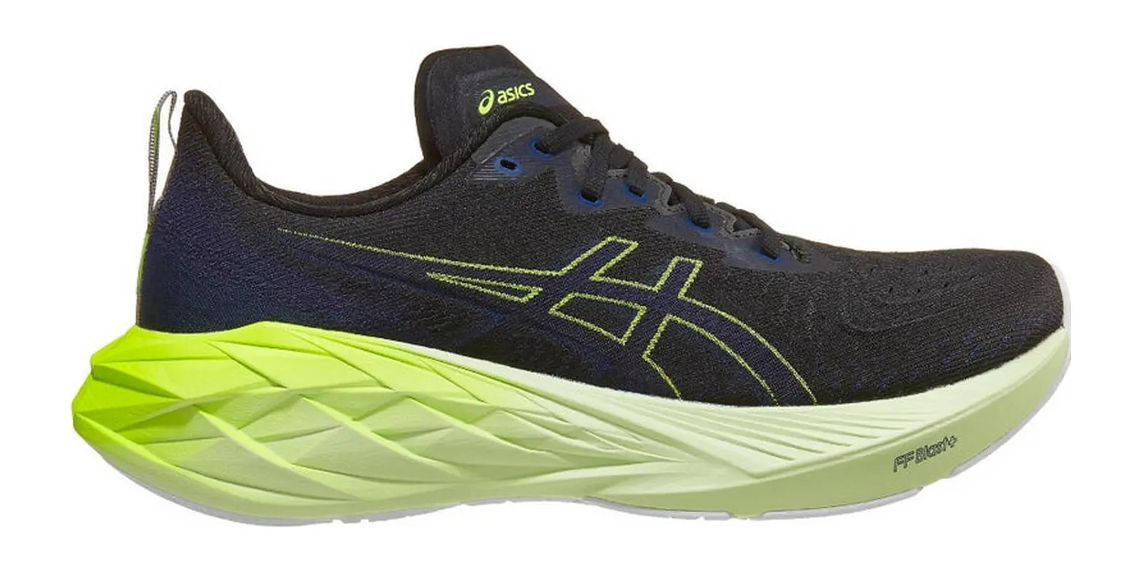 ASICS Novablast 4 in Black / Blue