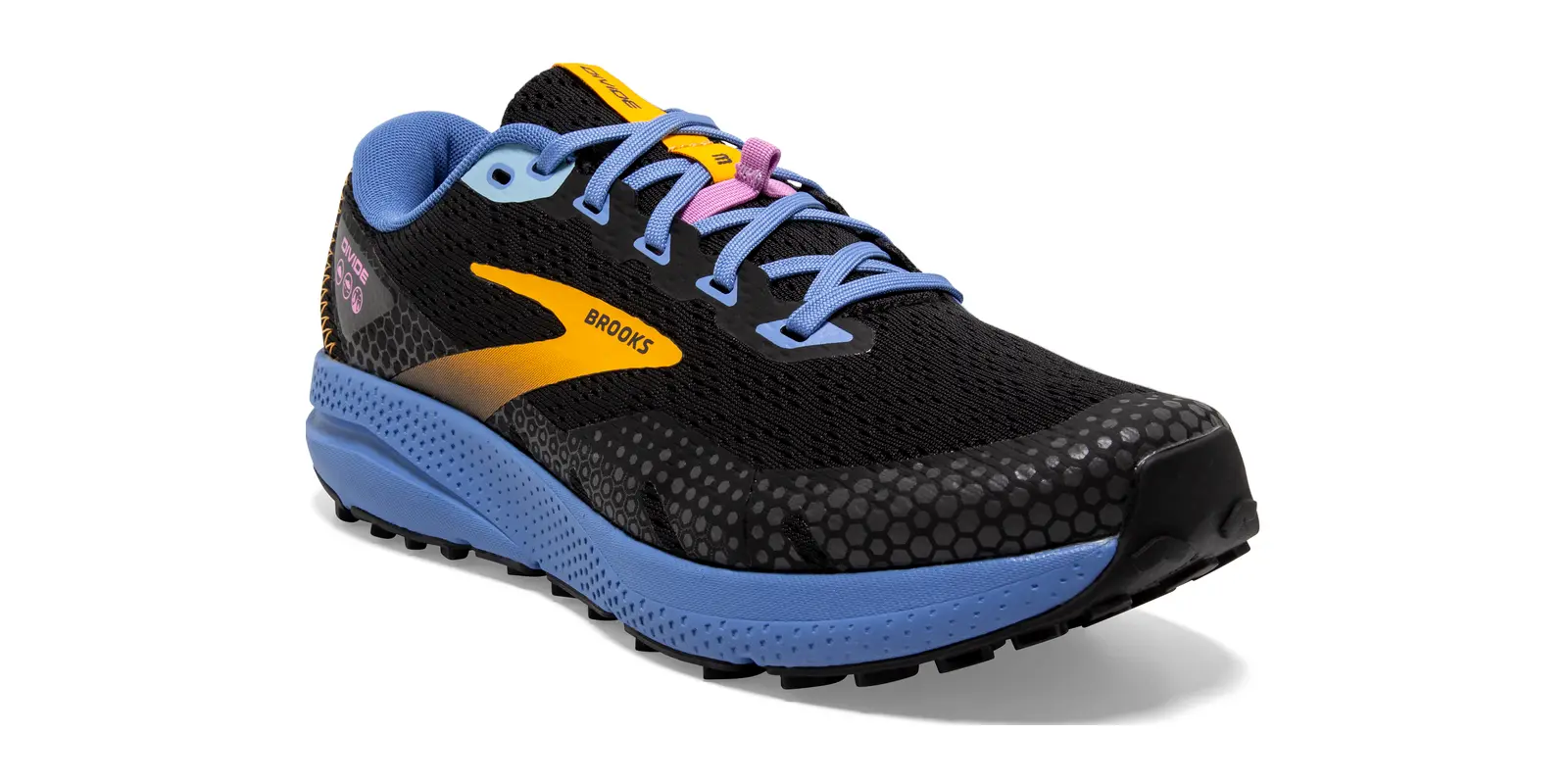 Brooks Divide 3 in Black / Blue / Yellow