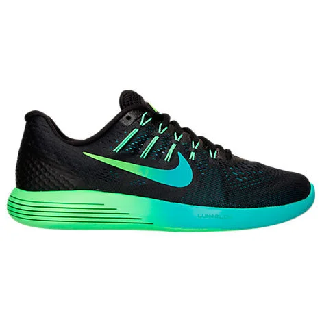 Nike LunarGlide 8 in Green / Black