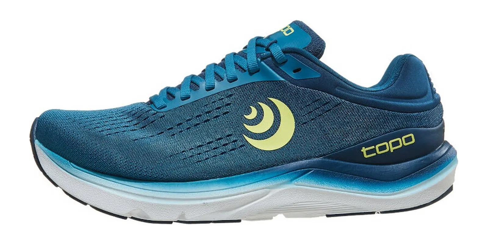 Topo Athletic Magnifly 5 in Blue / Green