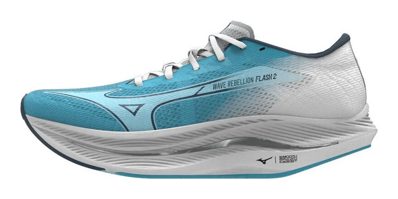 Mizuno Wave Rebellion Flash 2 in Blue / Teal