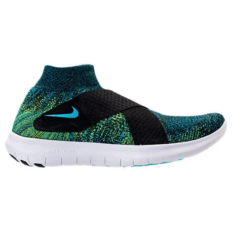 Nike Free RN Motion 2017 in Green / Blue