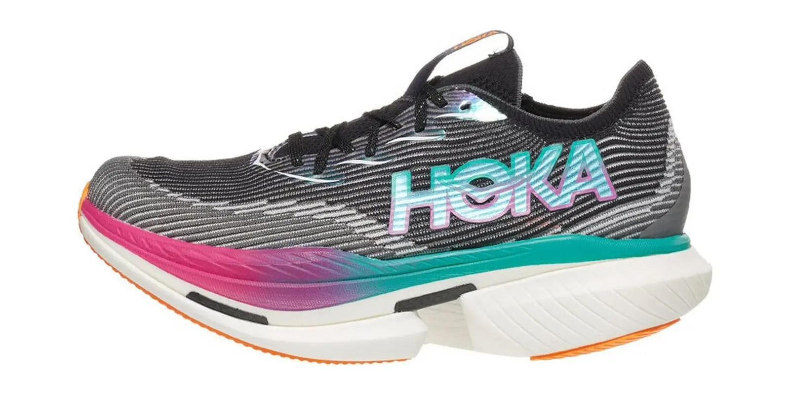HOKA Cielo X1 in Black / Electric