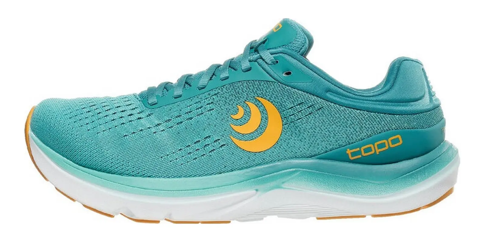 Topo Athletic Magnifly 5 in Teal / Gold