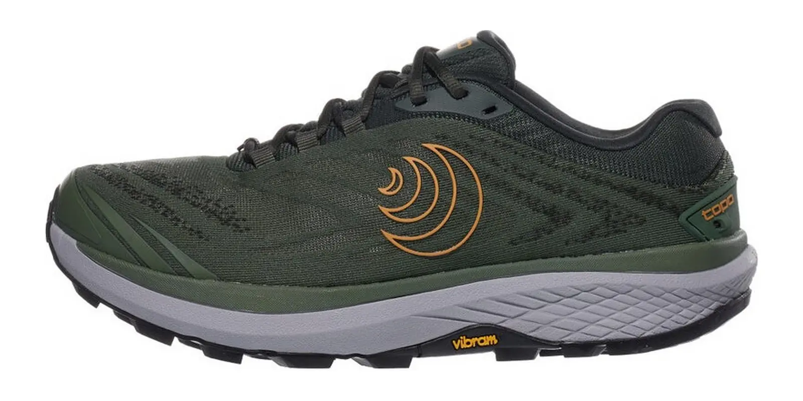 Topo Athletic Pursuit 2 in Green / Orange