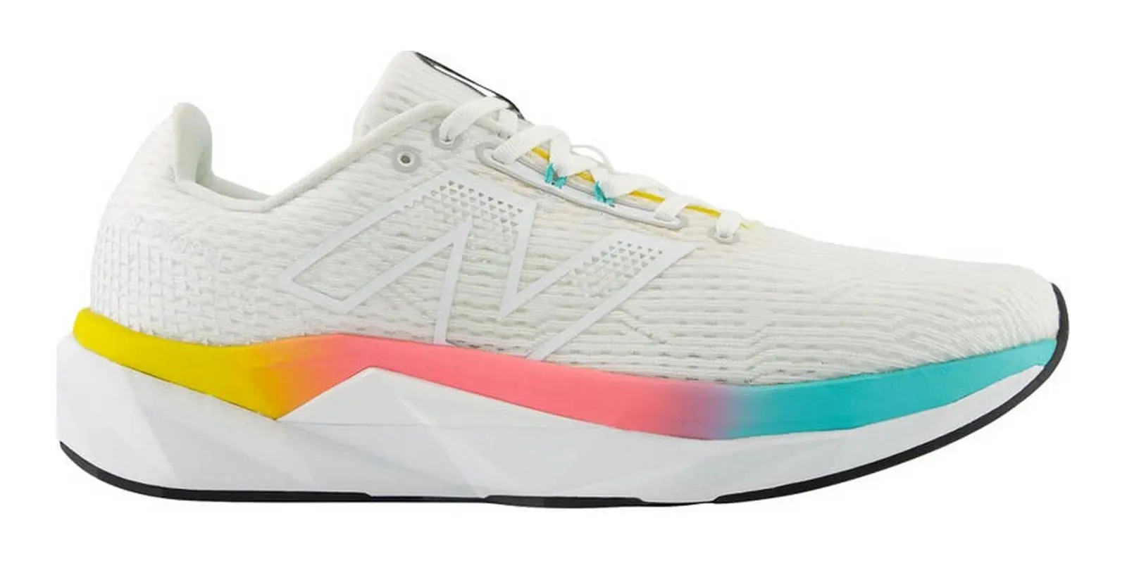 New Balance FuelCell Propel v5 in White / Lemon