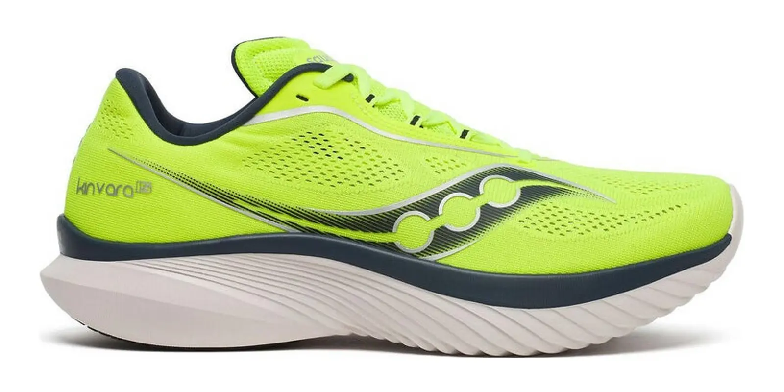 Saucony Kinvara 15 in Citron / Navy