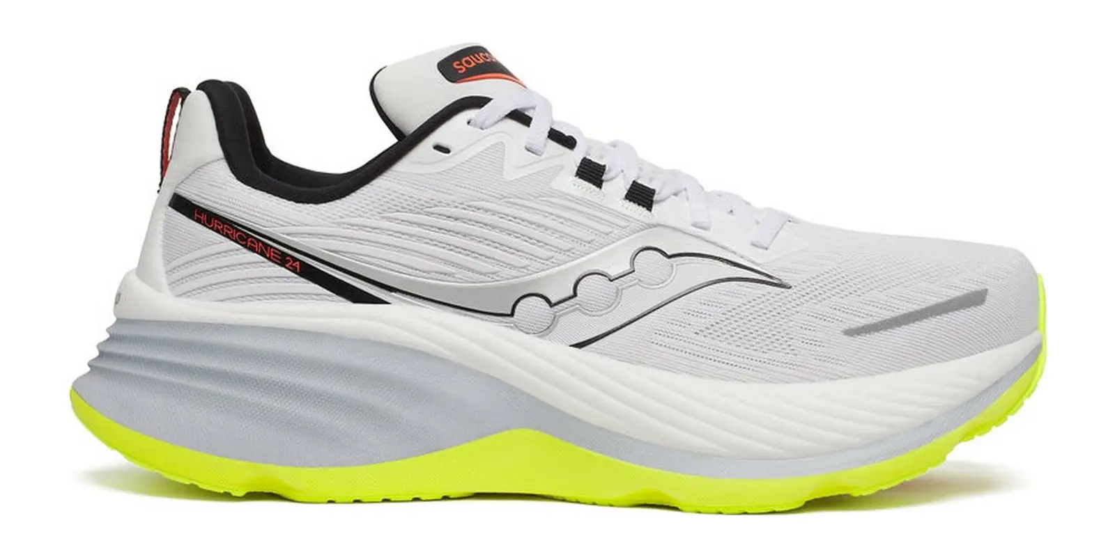 Saucony Hurricane 24 in White / Black