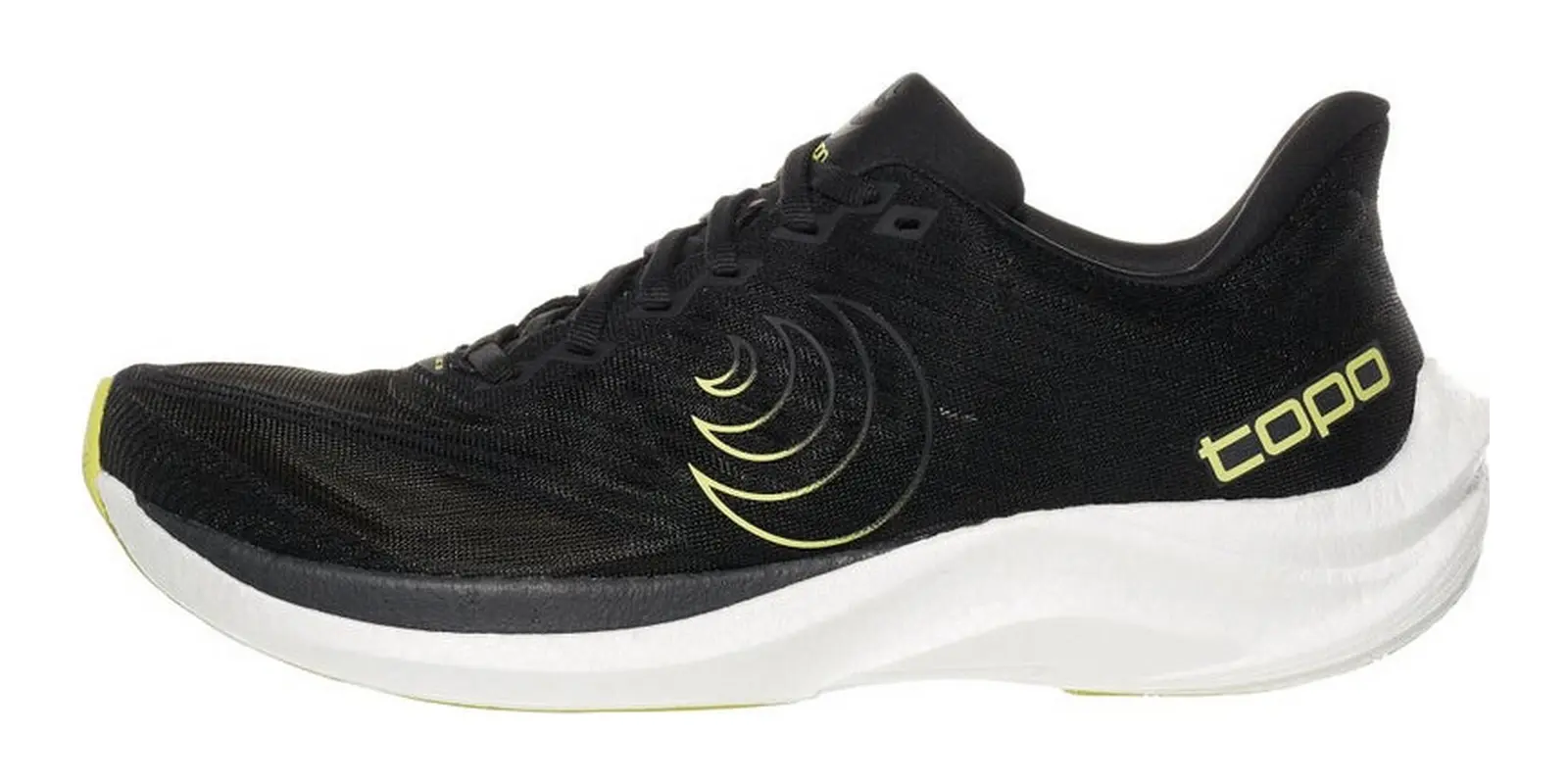 Topo Athletic Cyclone 3 in Black / Lime