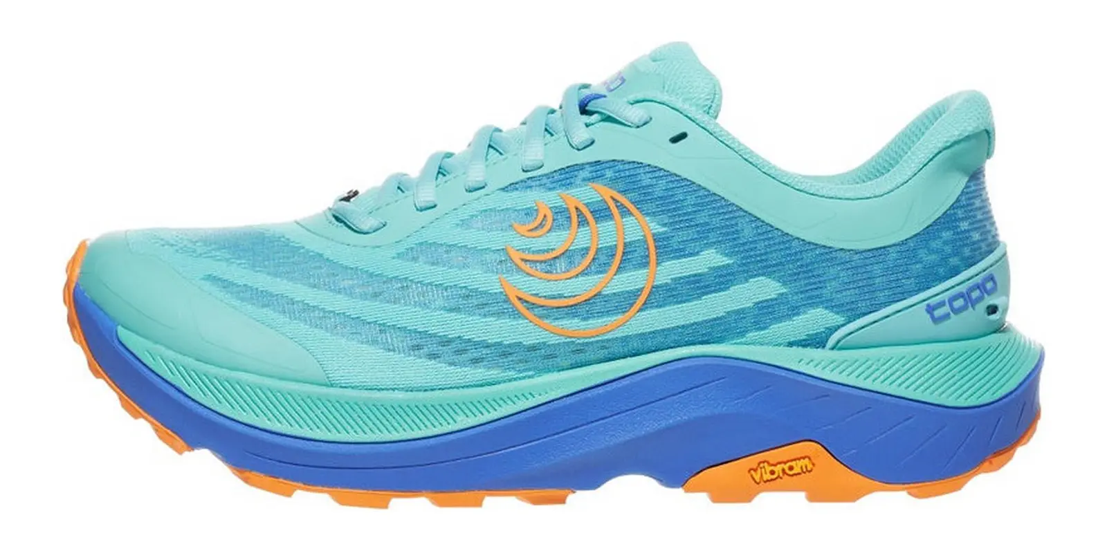 Topo Athletic Ultraventure 4 in Aqua / Orange