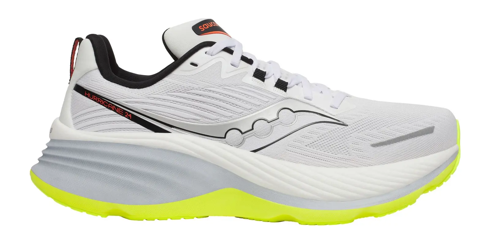Saucony Hurricane 24 in White / Pink